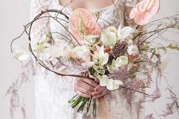 Modern Spring Wedding Inspiration in Muted Pastels and Gold | One Fab Day