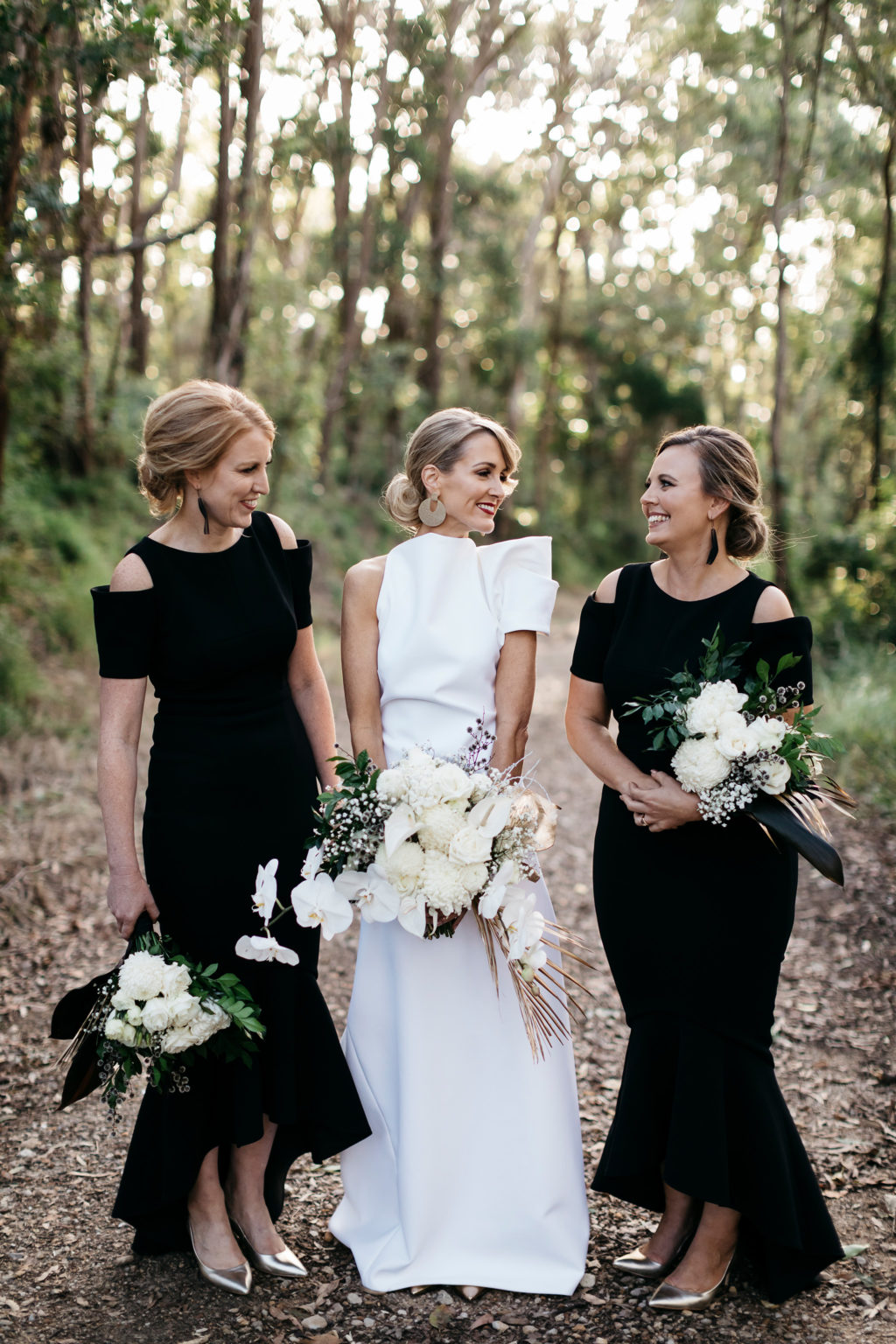 The Biggest Bridesmaids Dress Trends for 2021 - Bridesmaids in Black | One Fab Day