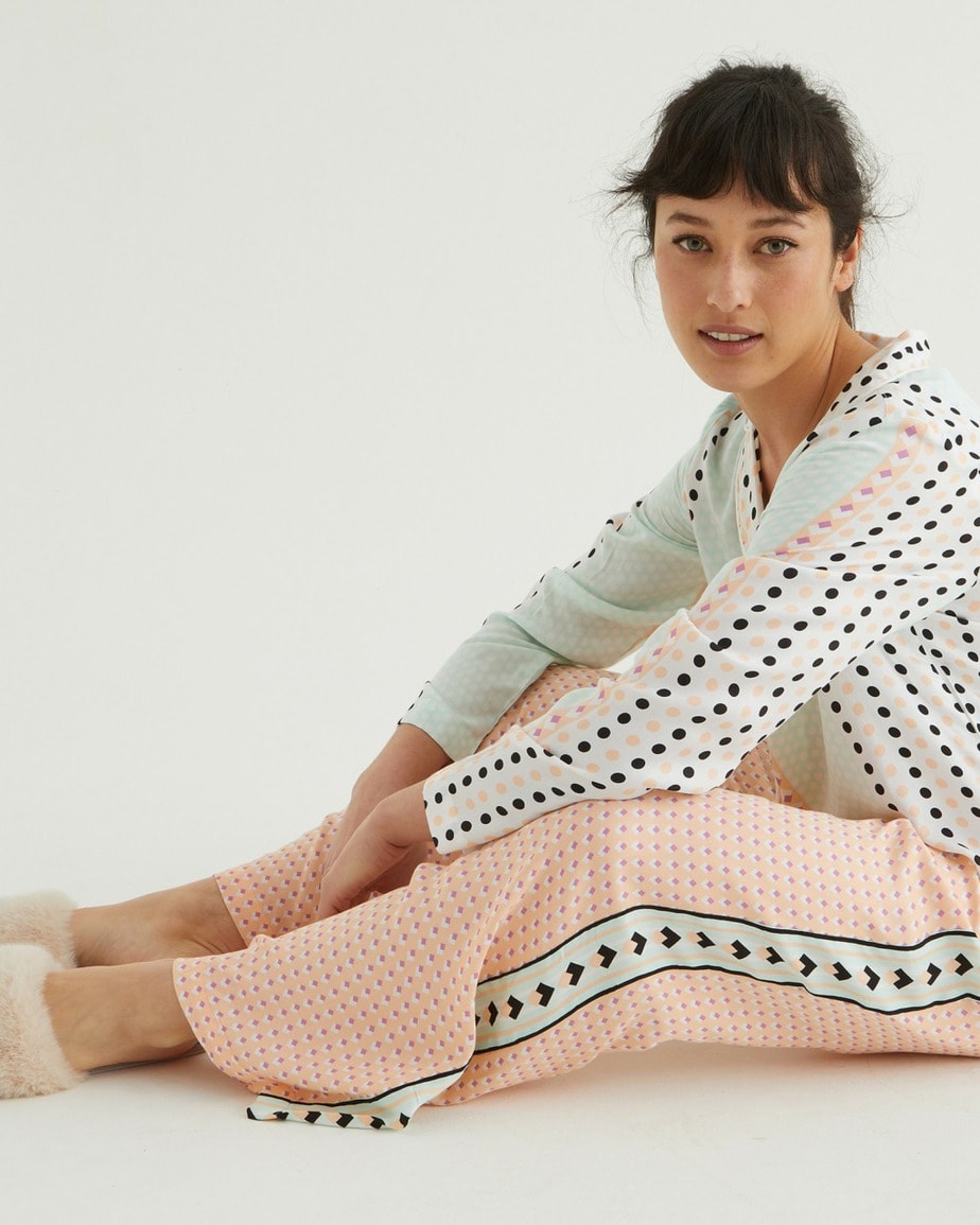 Geo Print Pyjama Set from Oliver Bonas