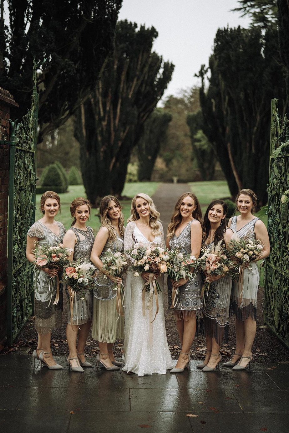 sesequin bridesmaids dresses