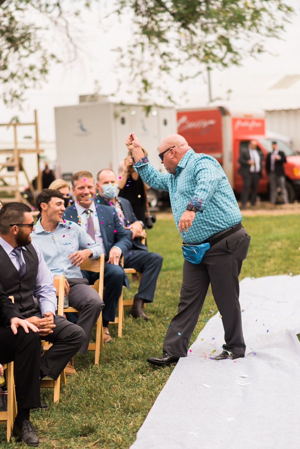 Here comes the flower dude! We're loving these alternative and adorable bridal parties! One Fab Day