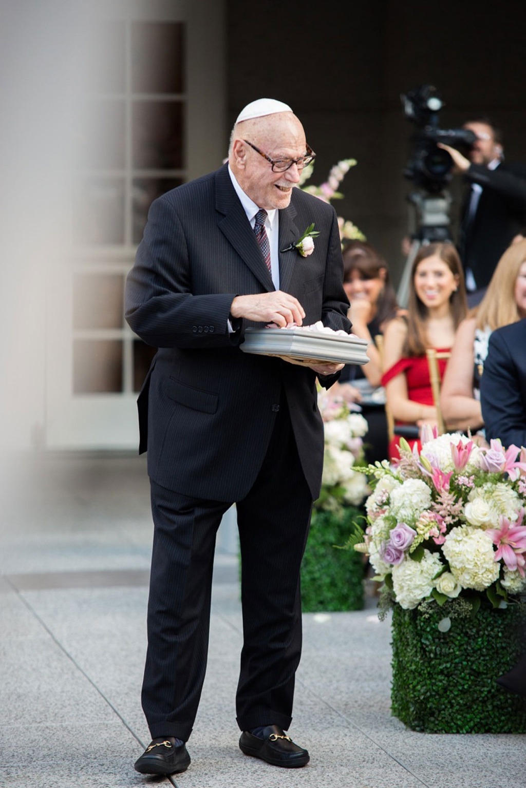 Flower Grandpa | We're loving these alternative and adorable bridal parties! One Fab Day