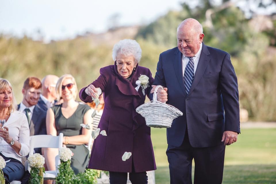 Flower Grandma | We're loving these alternative and adorable bridal parties! One Fab Day