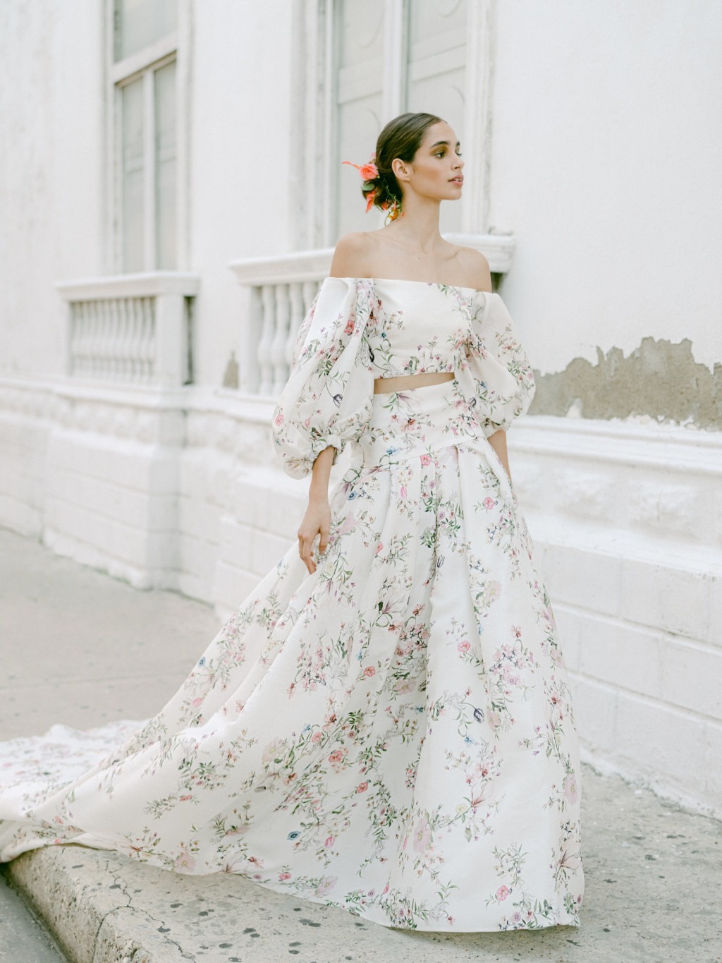 Floral Print Wedding Dress | see them all on OneFabDay.com