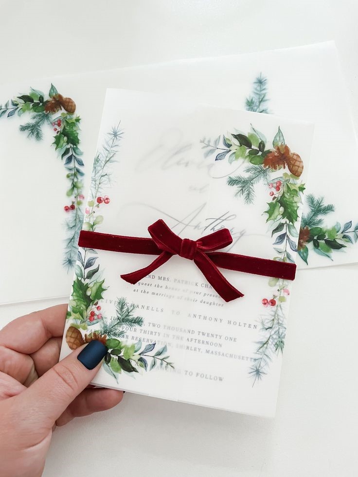 Christmas and Winter Wedding Stationery Inspiration