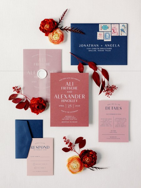 Christmas and Winter Wedding Stationery Inspiration from onefabday