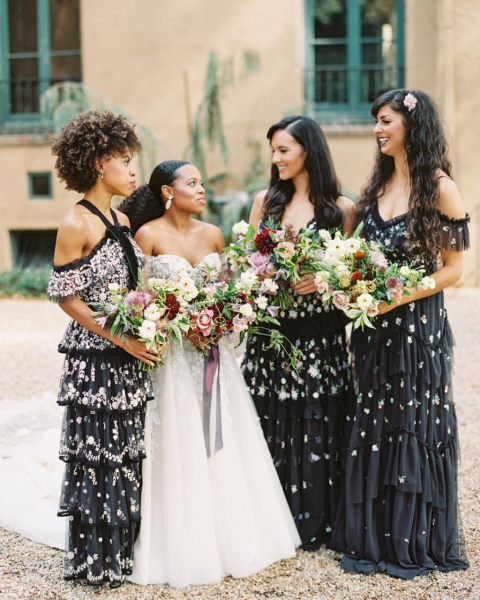 Black Bridesmaids Dresses | The Top Bridesmaids Dress Trends for 2022 | One Fab Day