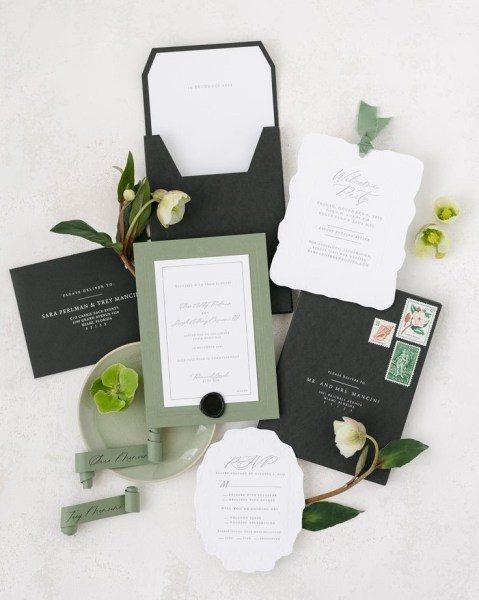 Christmas and Winter Wedding Stationery Inspiration