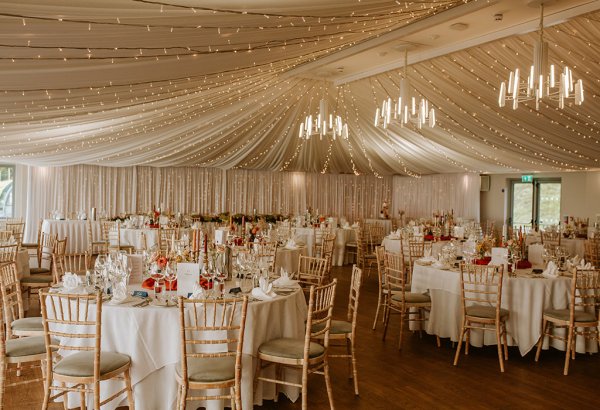 wedding reception room marquee