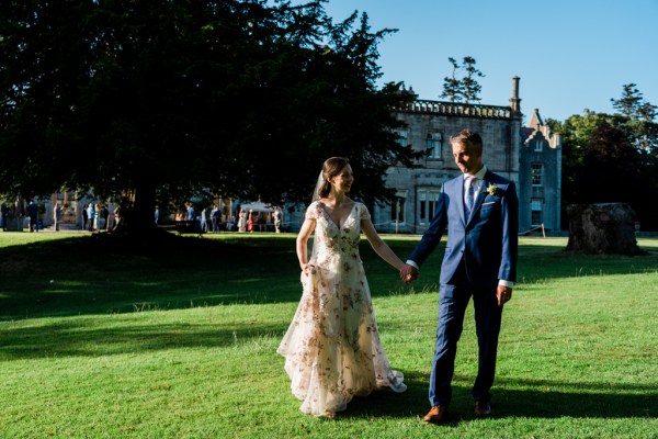 Wedding photography Jane & Alex exterior couple hotel photography summer dress detail