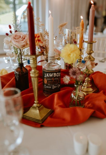 table centerpieces orange