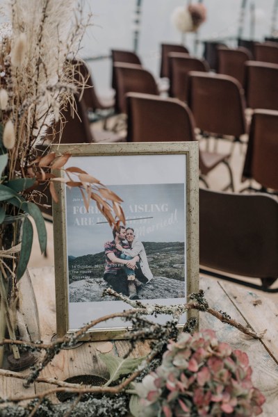 Aisling & Forbes Real Wedding interior seats frame picture image photo