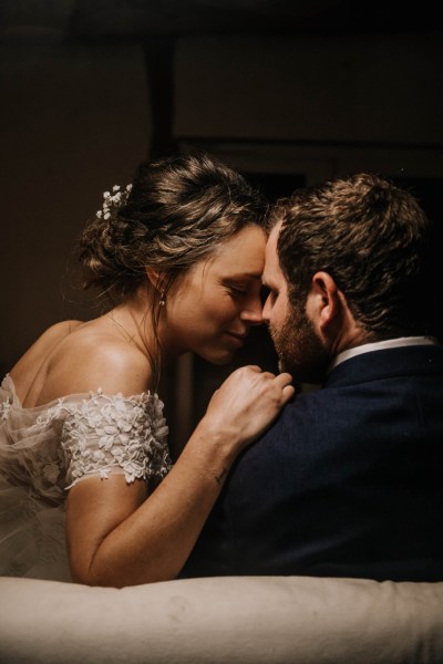 Aisling & Forbes Real Wedding couple embrace