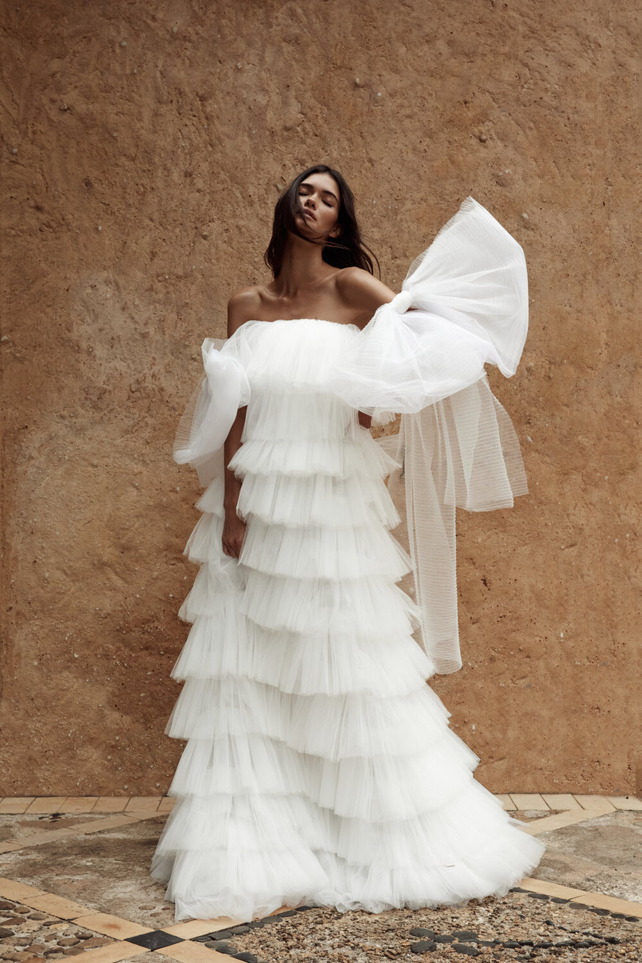 Bardot and Off-the-Shoulder Wedding Dresses | See more on OneFabDay.com