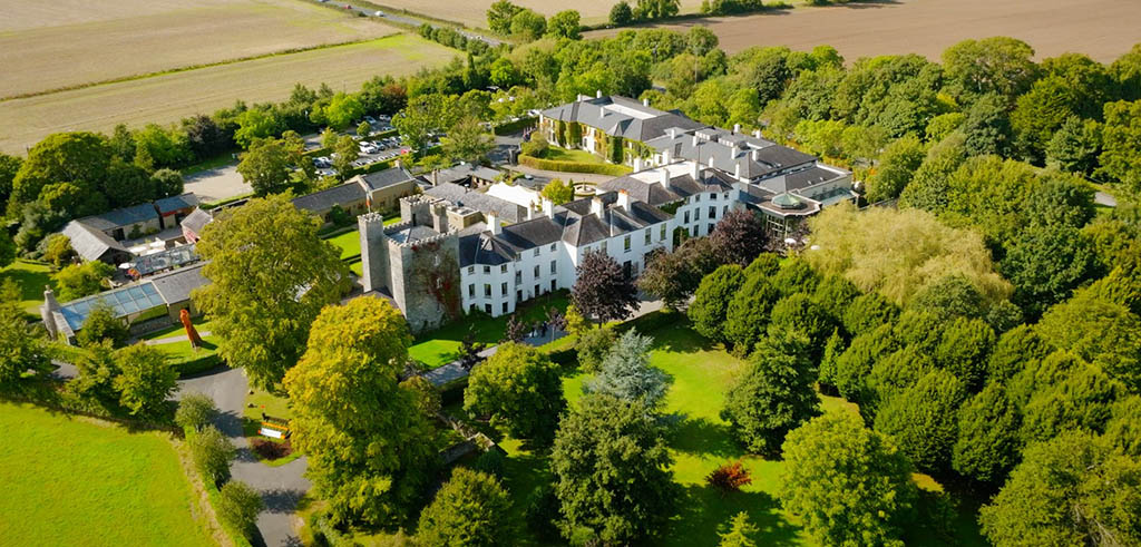 Barberstown Castle aerial shot