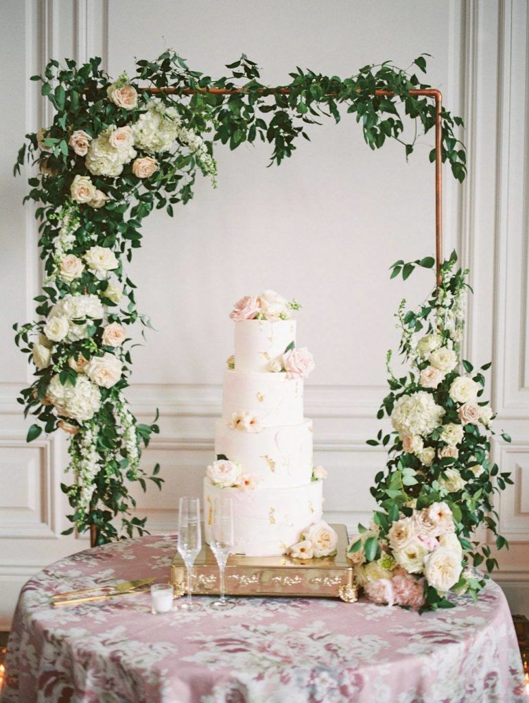 The Hottest Wedding Cake Trend: Cake Arches! see more on onefabday.com