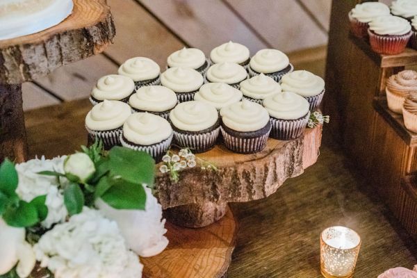 Up close cupcakes cakes treats sweet wedding cake desserts candle