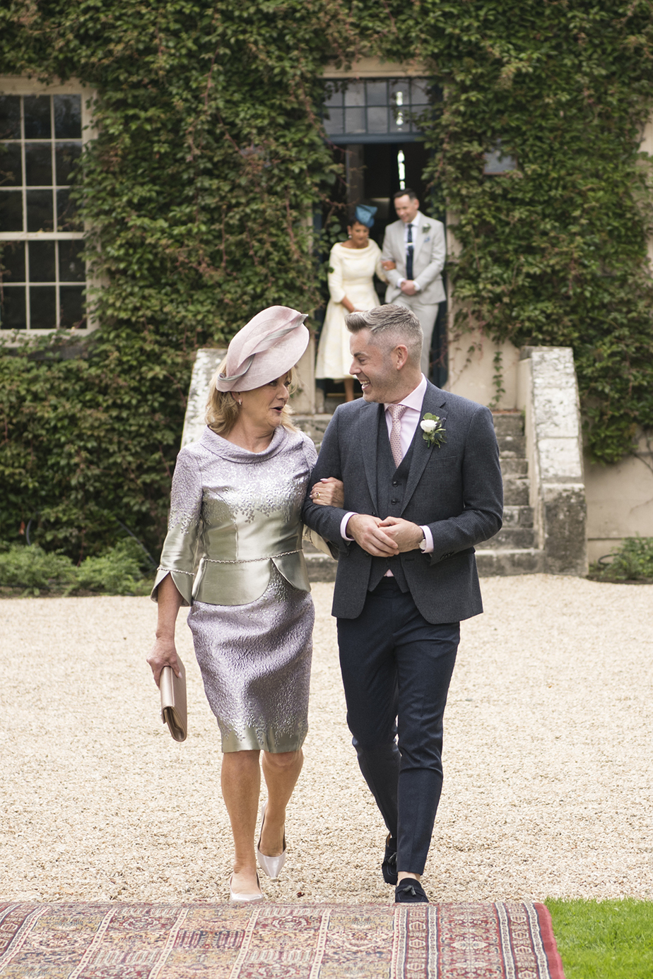 Eoin & Darran Real Wedding aisle walking mother son groom ceremony guests