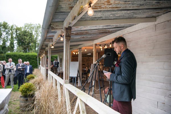 Eoin & Darran Real Wedding speeches speech best man friend guests mic