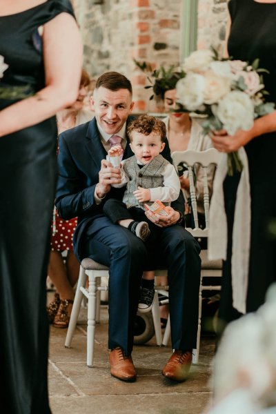 baby toddler at wedding