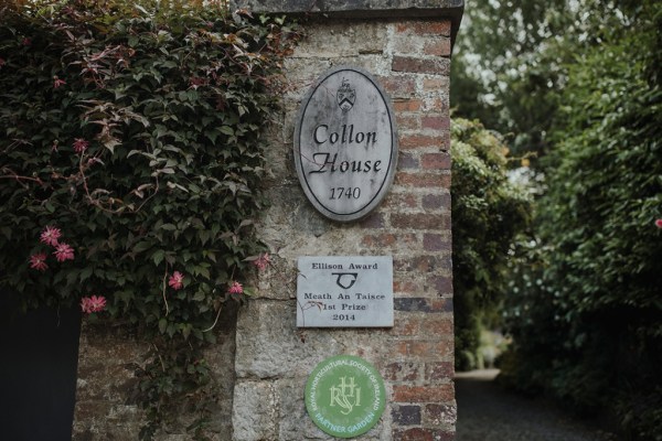 Collon House exterior shot entrance wedding