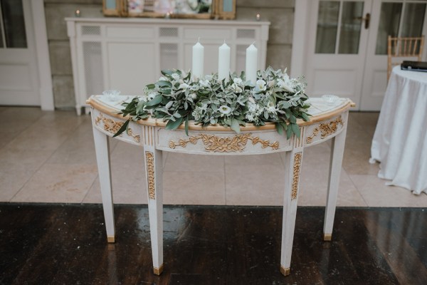 Candle flowers table ceremony room ceremonial