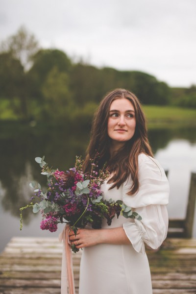 eucalyptus flowers bride exterior