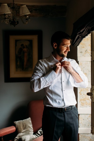 groom getting ready