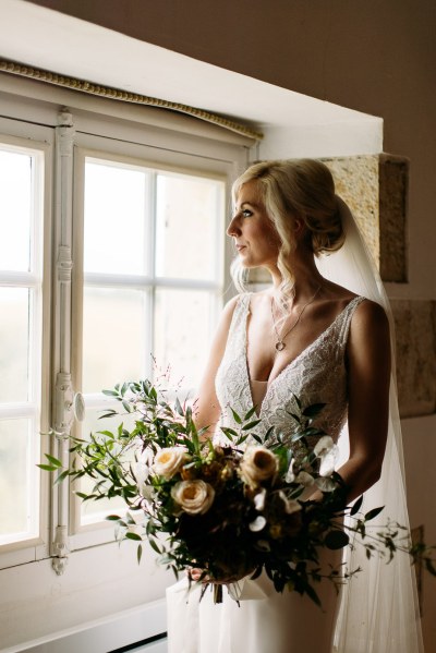 bride and bouquet