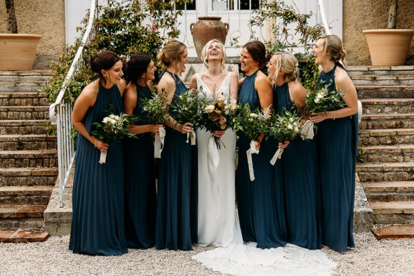 bride and bridesmaids