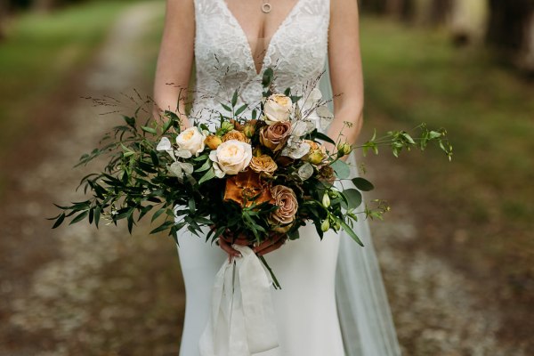 bride and bouquet