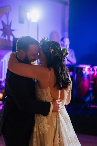 Bride and groom couple have first dance Olga Hogan Photography: Hannah & Eoghan