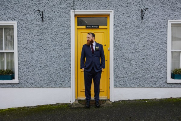 Groom waiting Olga Hogan Photography: Hannah & Eoghan