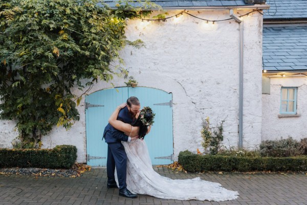 groom dips bride Olga Hogan Photography: Hannah & Eoghan