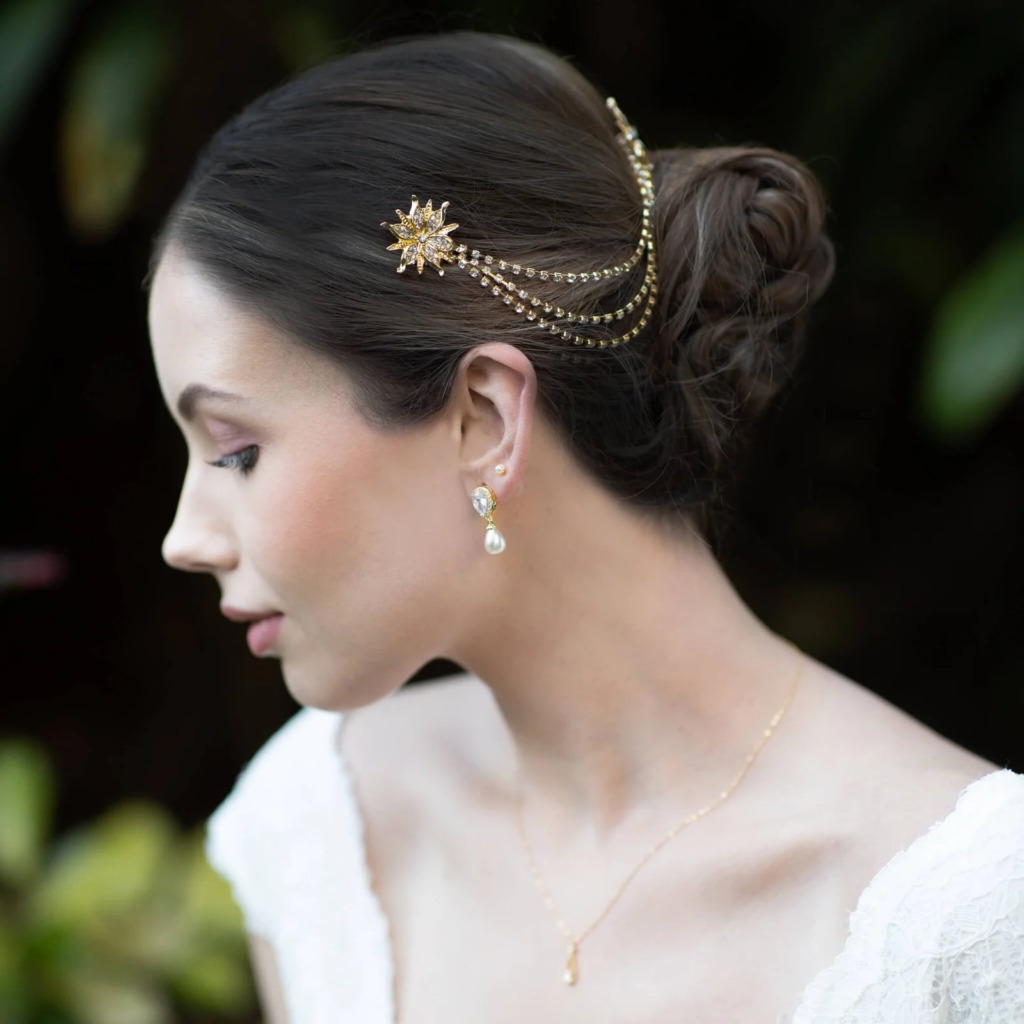 Bridal Hair Accessories | See more at OneFabDay.com