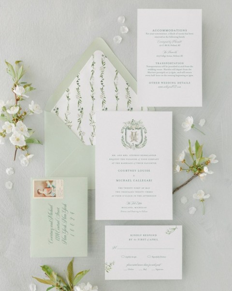 Spring Wedding Invite | One Fab Day