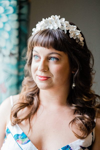 bridal headband headpiece