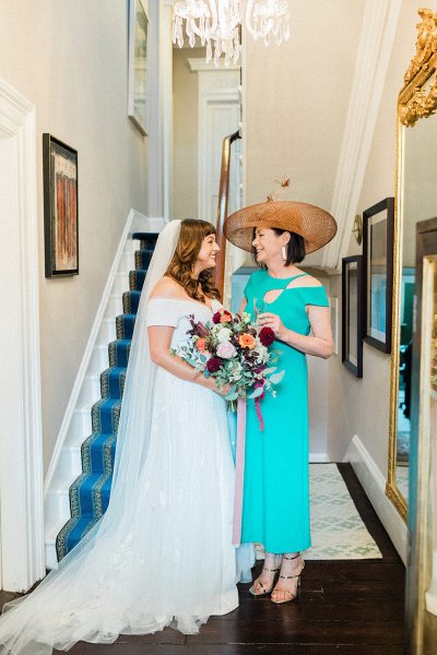 bride with mother