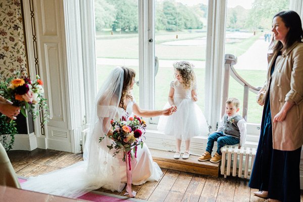 bride flower girl and page boy