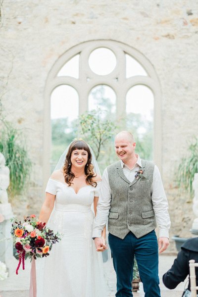 bride and groom top of altar tree planting ceremony