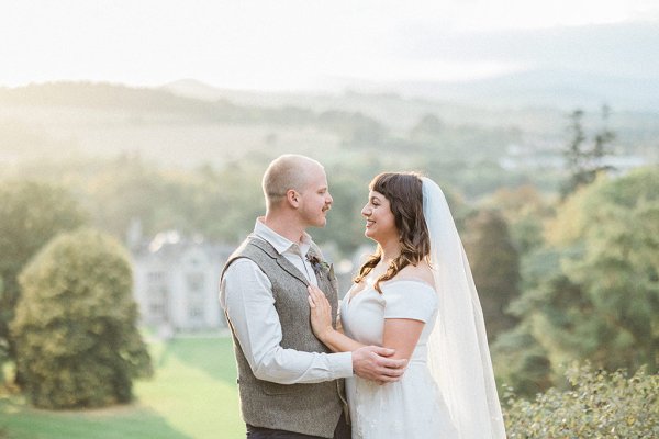 Killruddery House Wedding bride and groom posing