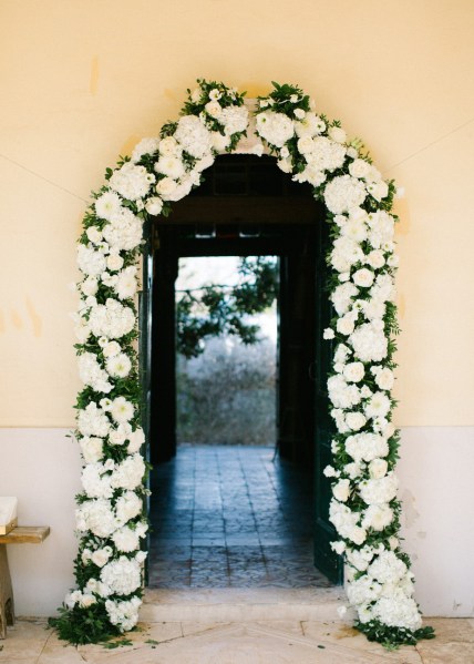 Exterior rose petal detail entrance door