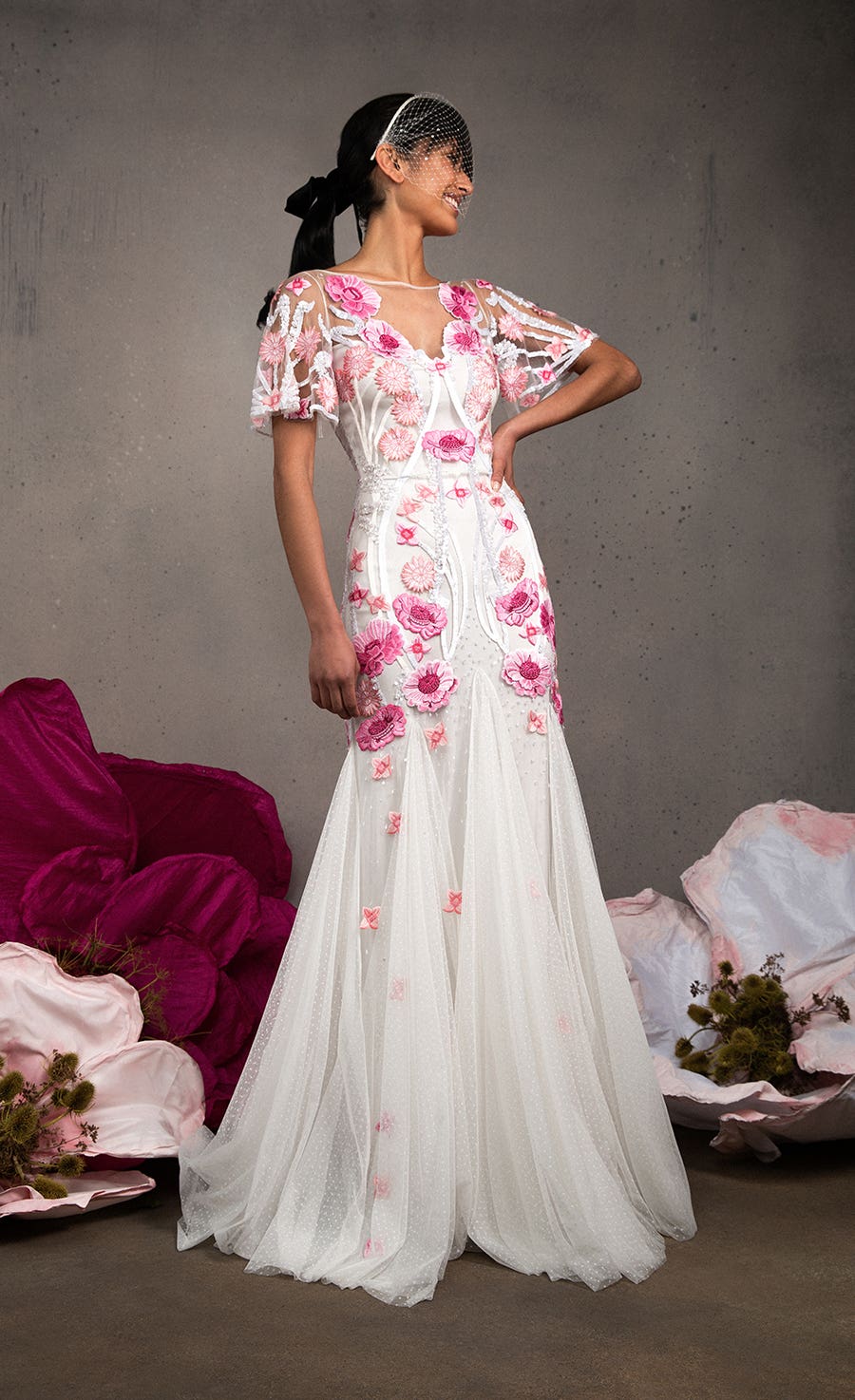 Floral Print Wedding Dress | see them all on OneFabDay.com