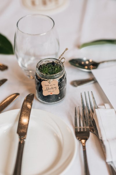 Close up cutlery food on table