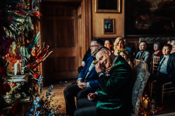 groom at ceremony