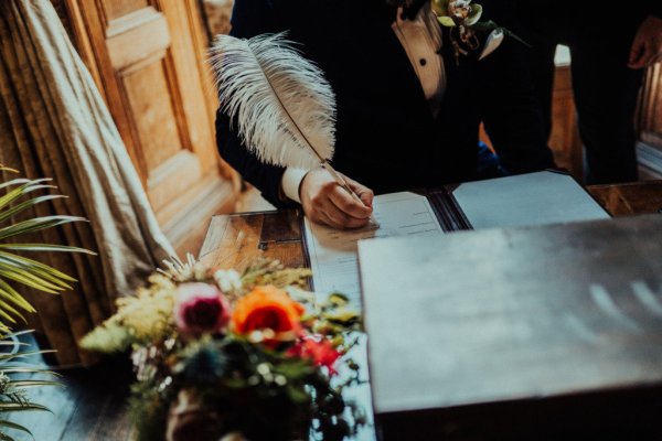 signing the register