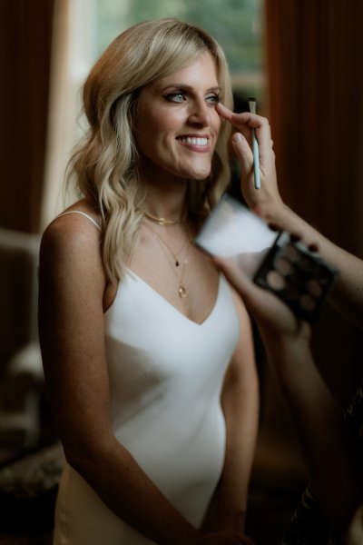 Bridal flowy gown photography bride