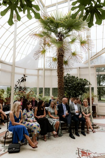 Ceremony room tree flowers