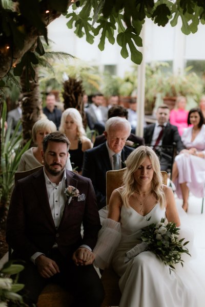 Bride groom sitting ceremony