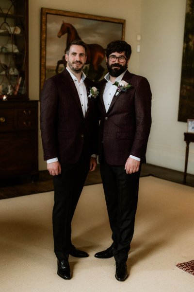 Groom and friend groomsmen